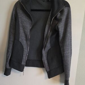 Stylish Prana Gray Zip-Up Jacket